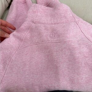 lululemon athletica Light Pink Cowl Neck Sweater